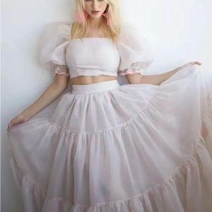 The Puff Candy Floss Set - Selkie Skirt and Top Set